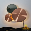 Fashion LED Comtemparory Simple Round Dots Metal Wall Lamp (KH88015/3)