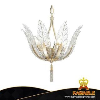 Maple Glass Decoration Beauty Leaf Gold Metal Dining Room Chandelier(P68100-4)