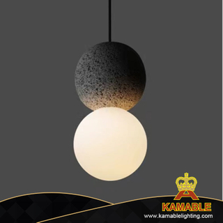 Modern Darkgray Decorative LED Round Black Ball Showroom Pendant Light(KAH8908/F)