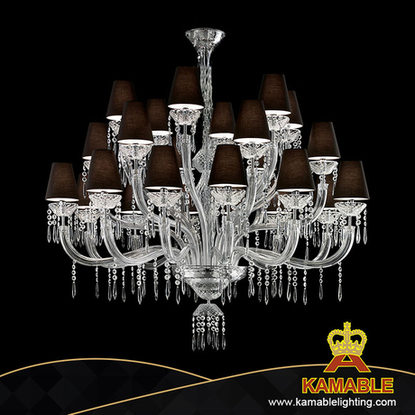 Maria Style Home Villa Classical Custom Clear Big Crystal Chandelier (KYZ-04C)