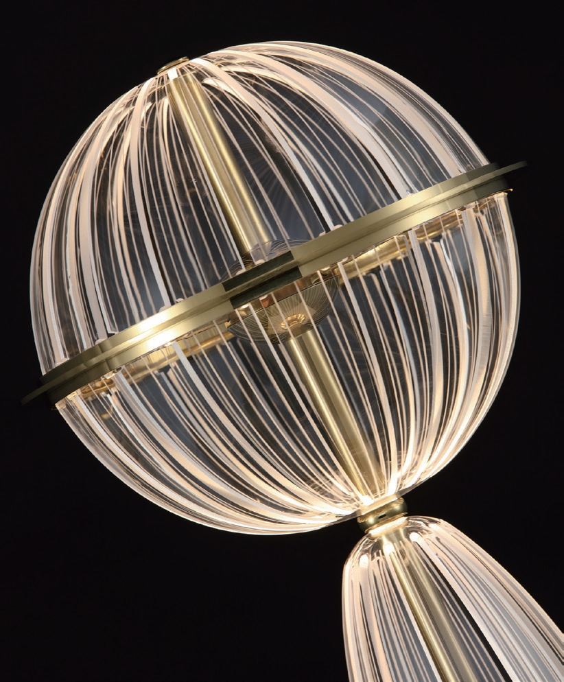 Creative Combination Fresh Modern Acrylic Ball Pendant Light in Home (MD1924B-5C)