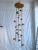 Fancy Decorative Custom Iron Brass Gold Interior Pendant Light (KYA-09P)