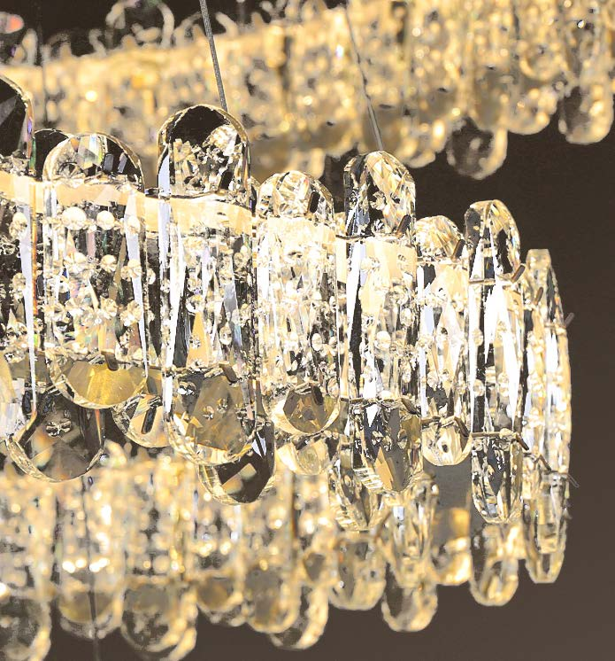 Light Luxury Crystal Clear Home Decoration Indoor Pendant Light (KD91274-D60)