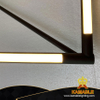 Simple Modern Black Square Frame Metal Pendant Lamp Indoor ( KIH-48P)
