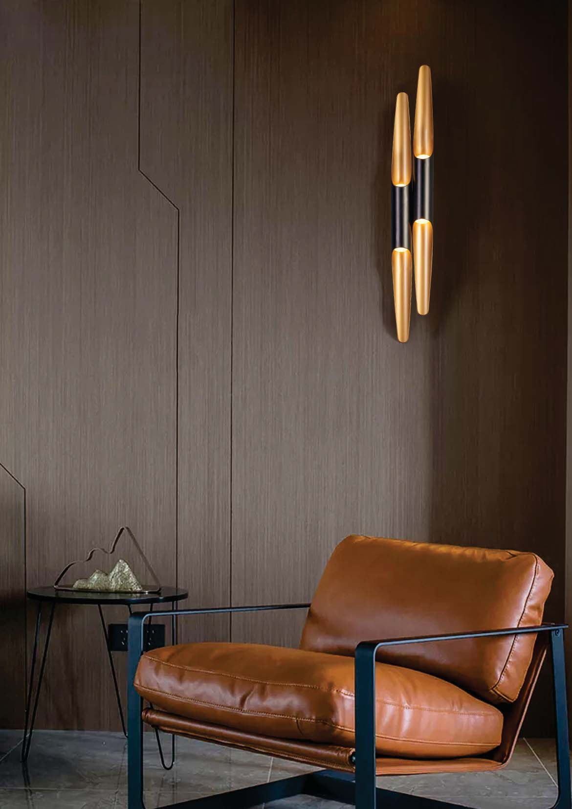 Fancy Line Decorative Black Golden Living Room Indoor Pendant Light (1179SY)