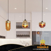 Dining Room Pendant Lamp Glass Golden Pendant Lamp (P0032)