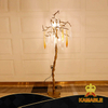 Tree Shape Art Brass Glass Decoration Guestroom Floor Light (KA531-F)