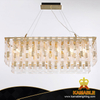 Fancy Glass Metal Linked Chain Dining Area Hanging Lighting (MD80200-8-750)