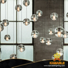 Clear Ball Glass Dining Room Suspending Pendant Light(MD10360-1-100)