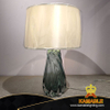 Comtemporary Irregular Light Green Glass Metal Table Lamp in Villa (KIZ-75T)