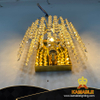 Line Delicate Splendid Villa Crystal Golden Metal Wall Light (COS8067-W)