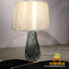 Comtemporary Irregular Light Green Glass Metal Table Lamp in Villa (KIZ-75T)