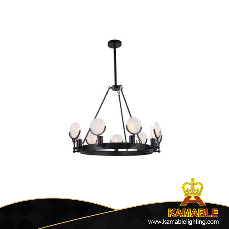 Black iron interior decorative industrial pendant lights(KAUR910-9)