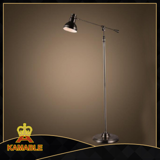industrial wrought iron floor lamp tripod flexible arm standing lamp (KABS9098)