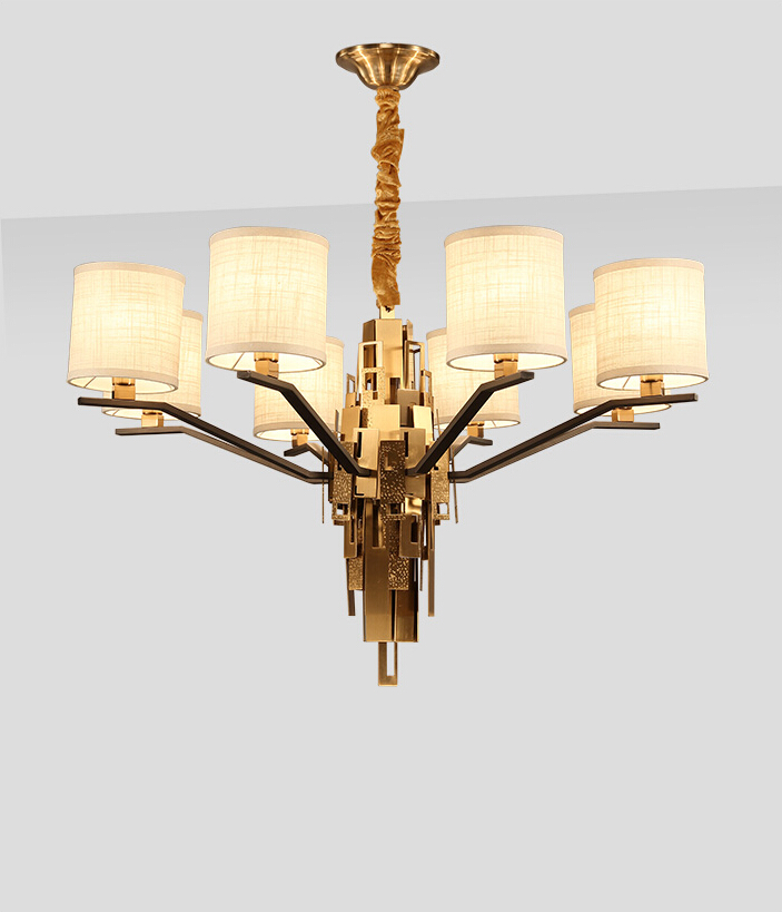 Modern Elegant double-headed decoration fabric wall lamp (GD18128W)