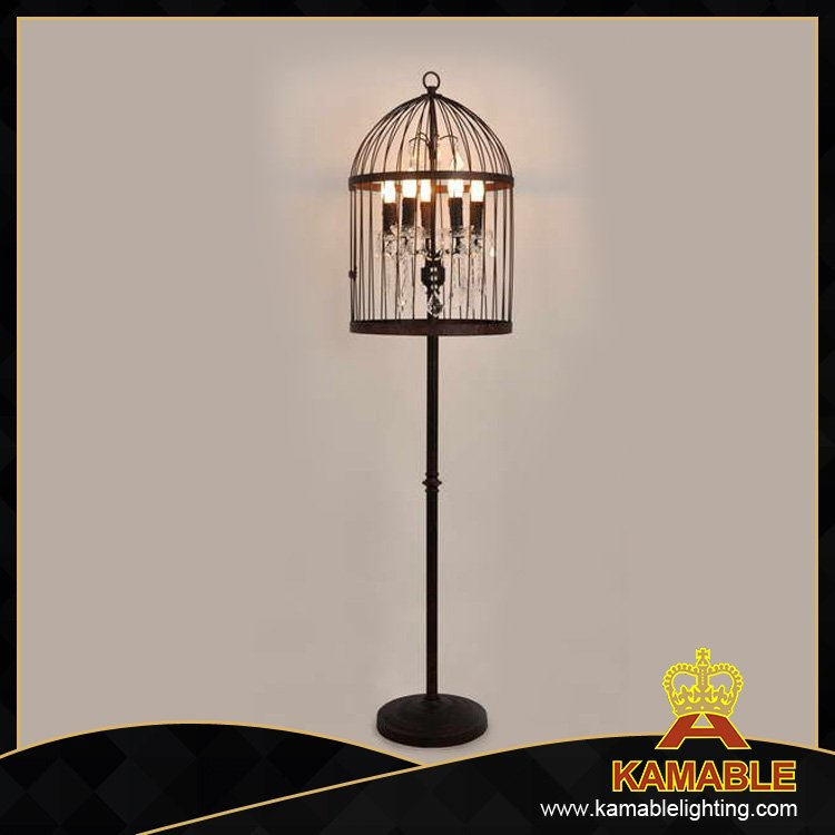 Project industrial iron cage floor lamp (ML2001-5LRR)