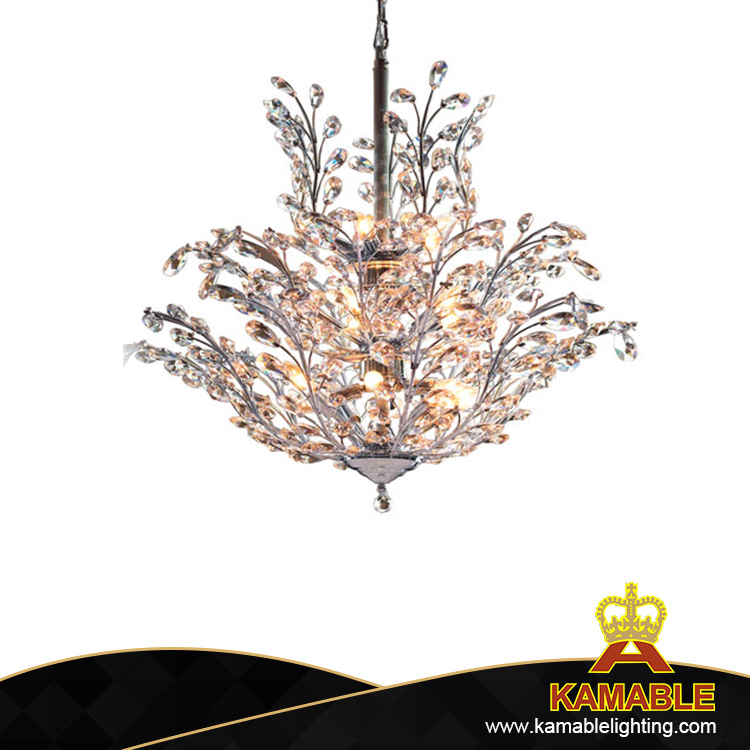 Hotel Chrome Decorative K9 Crystal Pendant Lighting (KA4426-L6)
