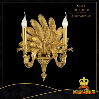 European Vintage Style Brass Crystal Wall Lamps (TB-1603-2)