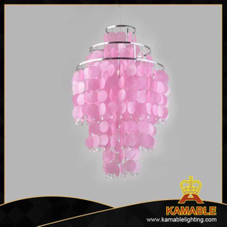 Light pink crystal indoor decorative modern pendant lamp(8079-1B)