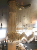 Modern Decorative Wave Hanging Metal Acrylic Pendant Lights (KAP17-118)