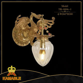 Luxury french Copper brass antique wall lamp (TB-0806-1)