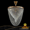 Modern hot sale crystal chandelier(CL 5276/3 FGD+WT)