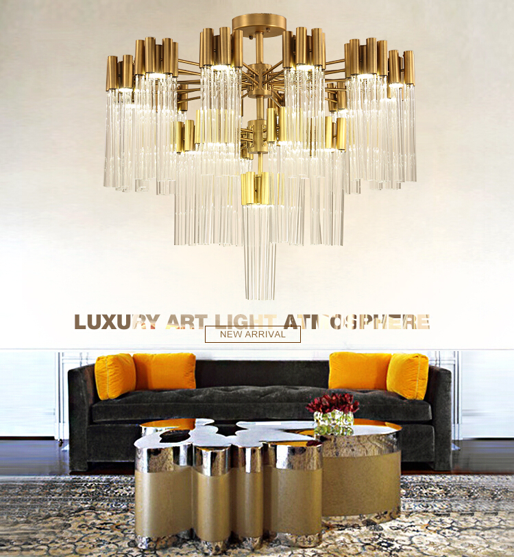 Lobby Luxury Art Light Atmosphere Pendant Light(GD18135P-D550)