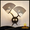 Hotel rooms elegant fan adornment decoration wall lamp(GD18149W-L2)