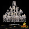 Good Quality Crystal Hotel Project Big Chandeliers (1413/20+10+5/530-135 G)