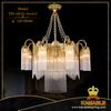 Hotel Arabic Style Luxury Brass Ceiling Chandelier(FX-0612-6+1)
