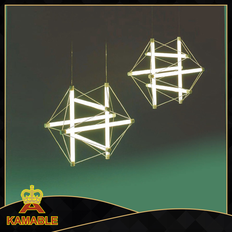 Modern glass decorative pendant lighting(KA9172P/L silver)
