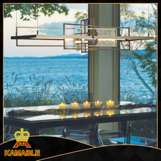 Dining table metal glass hanging pendant lamp (KAP6074) 