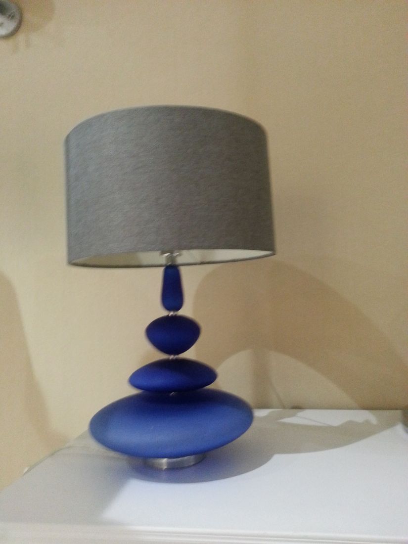 Modern Design Blue Glass Base Table Lamps (JT13050/00/001)