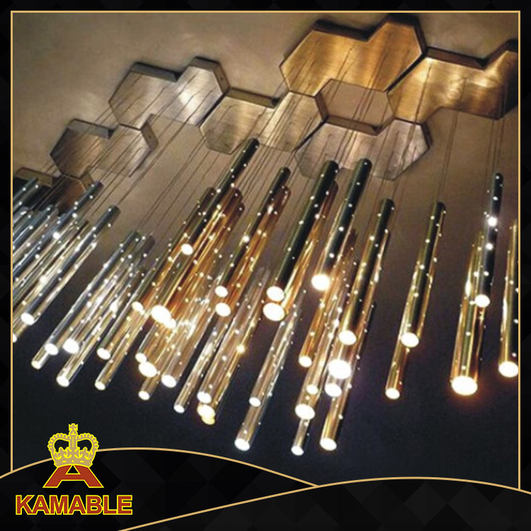 Good Quality Stainless Steel Hotel Hanging Lights (KAP6069) 