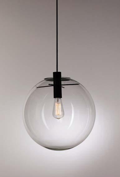 Graceful Transparent Glass Shade Hanging Light (MD10540-1-300)