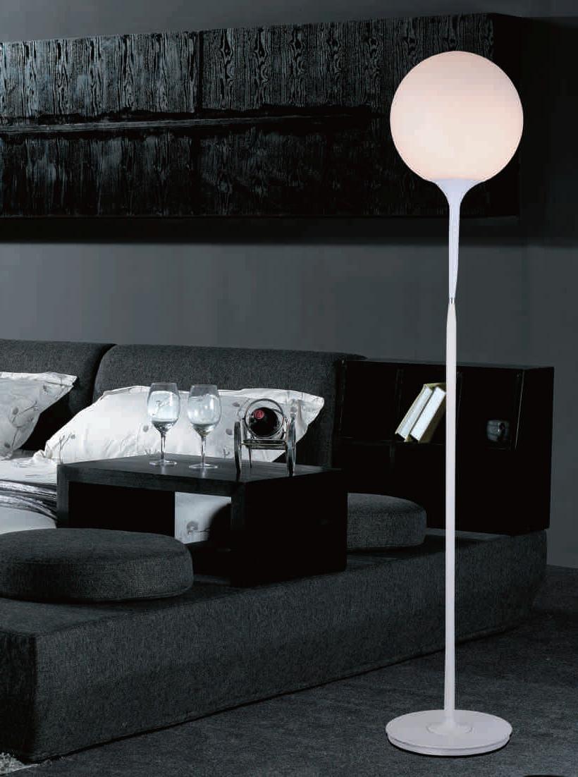 White Glass Shade Livingroom Floor Lights (406F3)