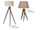 Modern Leisure Bedroom Table Lamp with Fabric Shade (T712)