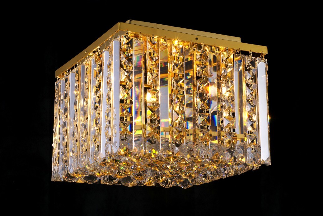 Square Design Crystal Ceiling Chandelier Light(cos9176)