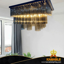 Modern Luxury Glass Clear Metal Hotel Palace Project Ceiling Lamp (KYZ-01C)
