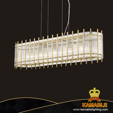 High End Excellent Antique Brass Villa Home Rectangular Glass Chandelier (PR68143-5)