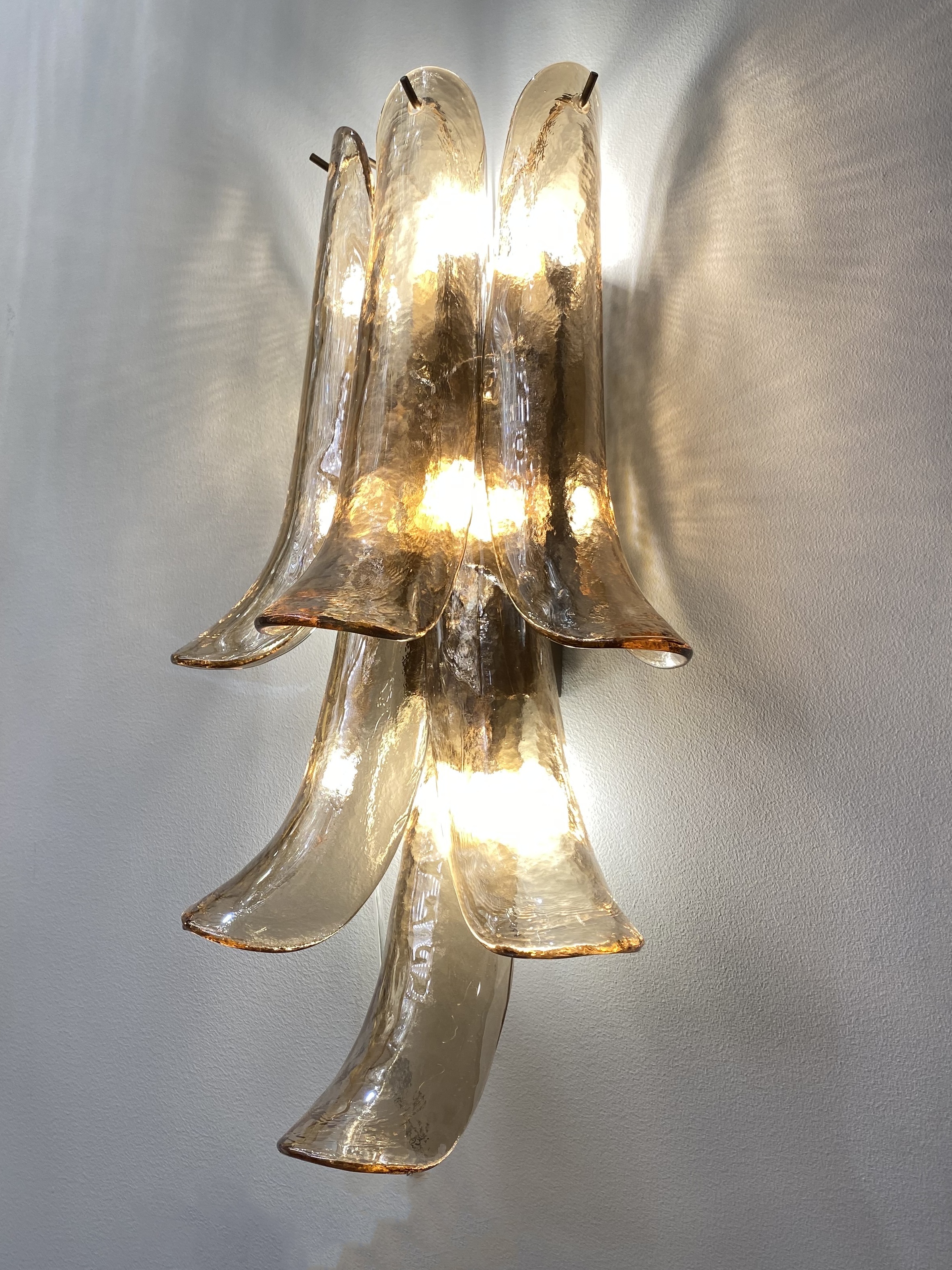 Interior Design Shinning Gold Plate Glass Villa Modern Wall Light (KYZ-06W)