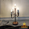 Retro Antique Brass Iron Candle Villa Home Luxury Table Lamp (KIA-111T)