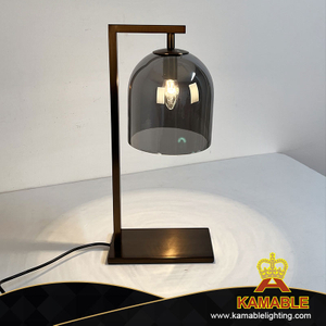 Fancy Attractive Smoky Glass Suitable Dormitary Table Lamp (KYT-13T)