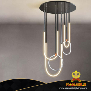 Restaurant Fashion Decorative Modern Metal Silical Indoor Pendant Light (KD91276)