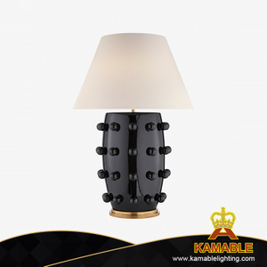 Specially Designed Black Ceramic Table Lamp Home Decoration Project Table Lamp (KDA-TL09)