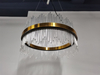 Classical Elegant Glass Rods Gold Metal Ring Pendant Light in Villa (UR805M)