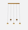 Special design Luxury Style Gold Finish Metal Glass Chandelier(KJ8110)