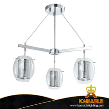 Modern Simple Glass Mesh Three Heads Chandelier Pendant Light (KIA-17P)