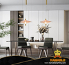 Fashion Style Steel Glass Aluminium Brushed Gold Indoor Pendant Lamp (KA1322S)