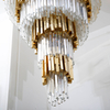 Multi-Layer Clear Golden Hotel Crystal Pendant Lighting (KA536-P)